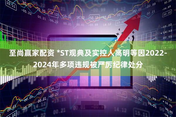 至尚赢家配资 *ST观典及实控人高明等因2022-2024年多项违规被严厉纪律处分
